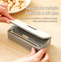 Mini Heat Sealer Plastic Bag Heat Sealing Machine Rechargable Plastic Storage Package Sealer Handheld Clip Bag Food Heat Sealer