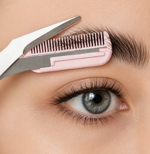 Vanont Precision — Stainless Steel Eyebrow Scissors with Comb